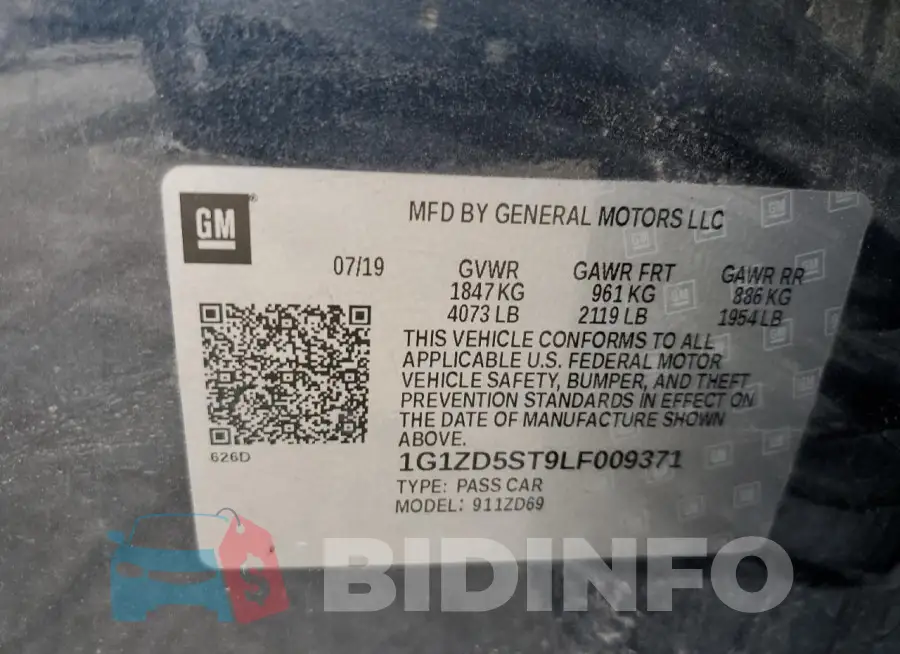 1G1ZD5ST9LF009371 Photo# 13