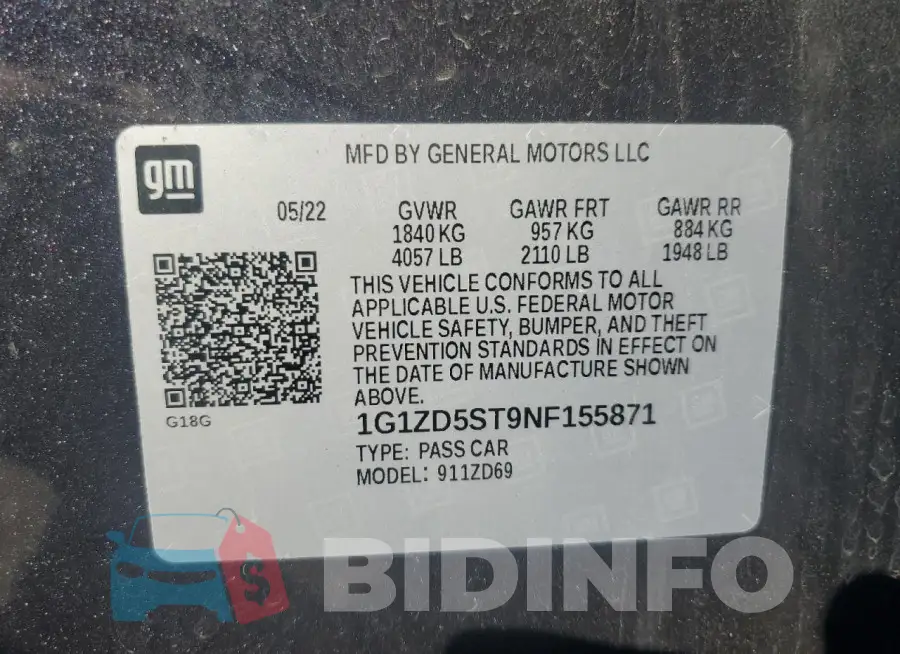 1G1ZD5ST9NF155871 Photo# 12