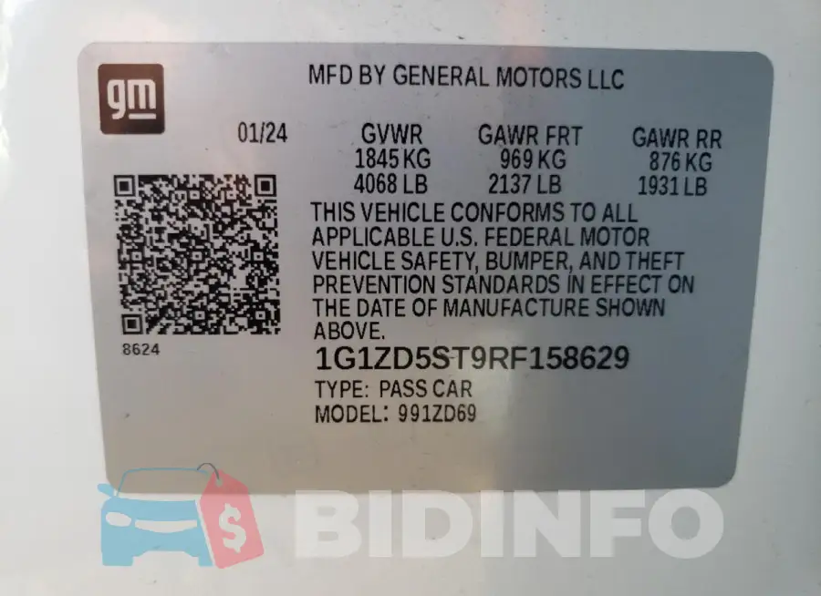 1G1ZD5ST9RF158629 Photo# 12