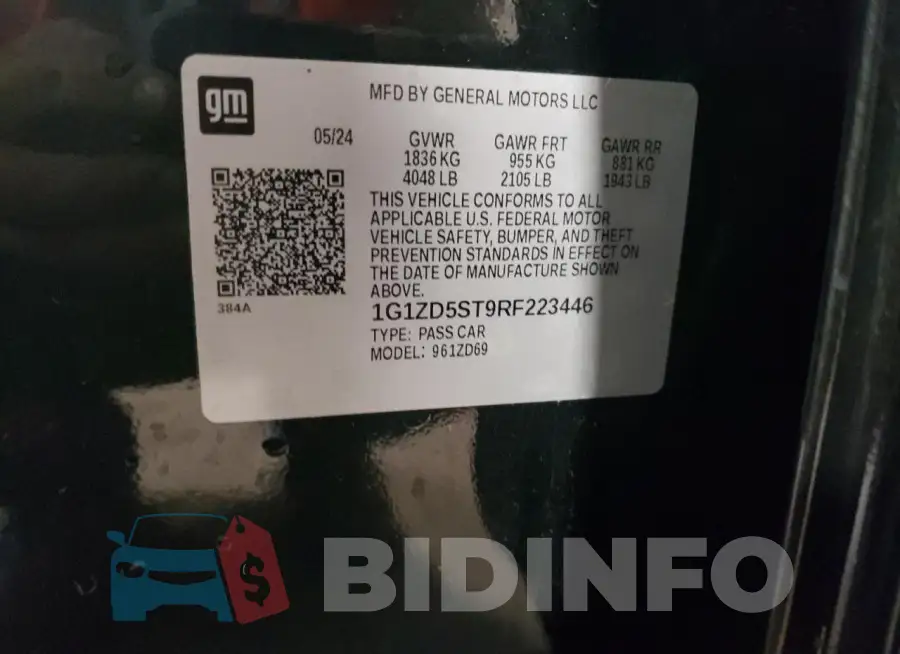 1G1ZD5ST9RF223446 Photo# 12