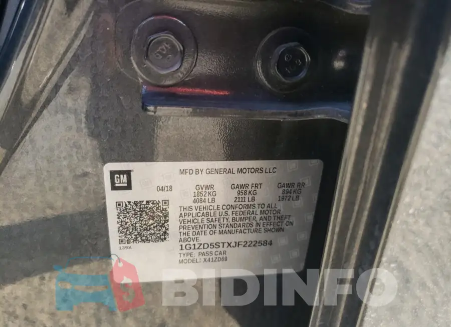 1G1ZD5STXJF222584 Photo# 12