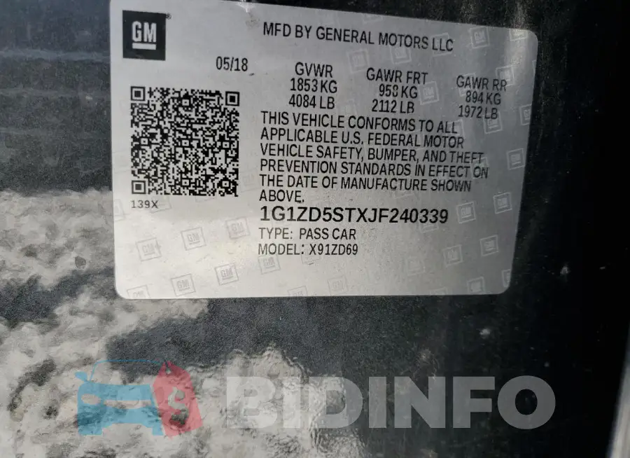 1G1ZD5STXJF240339 Photo# 12