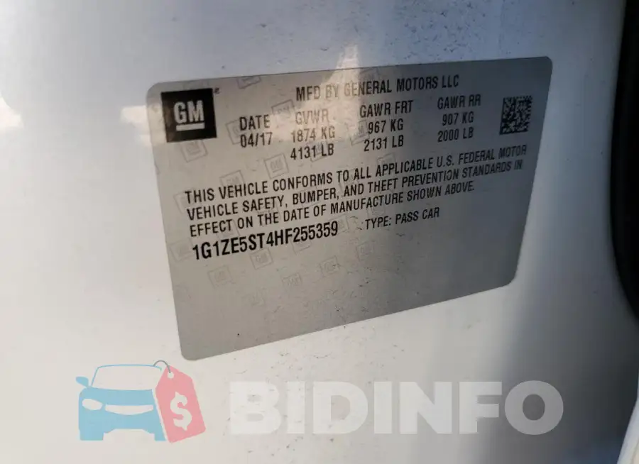 1G1ZE5ST4HF255359 Photo# 12