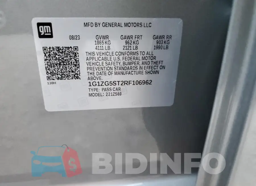 1G1ZG5ST2RF106962 Photo# 12