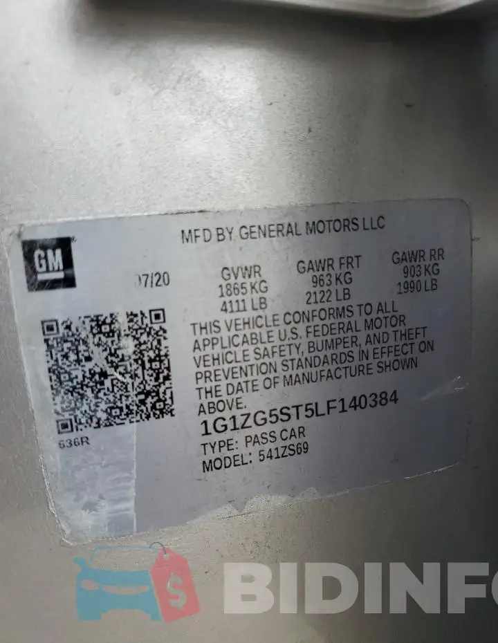 1G1ZG5ST5LF140384 Photo# 13