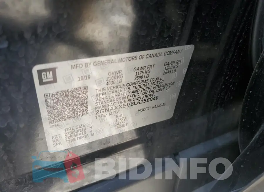 2GNAXXEV6L6158049 Photo# 12