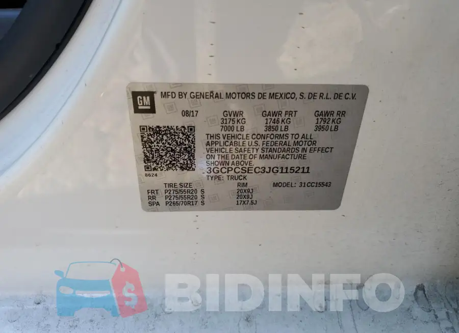 3GCPCSEC3JG115211 Photo# 12