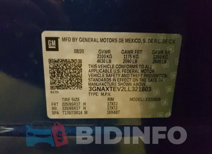 3GNAXTEV2LL321803 Photo# 13
