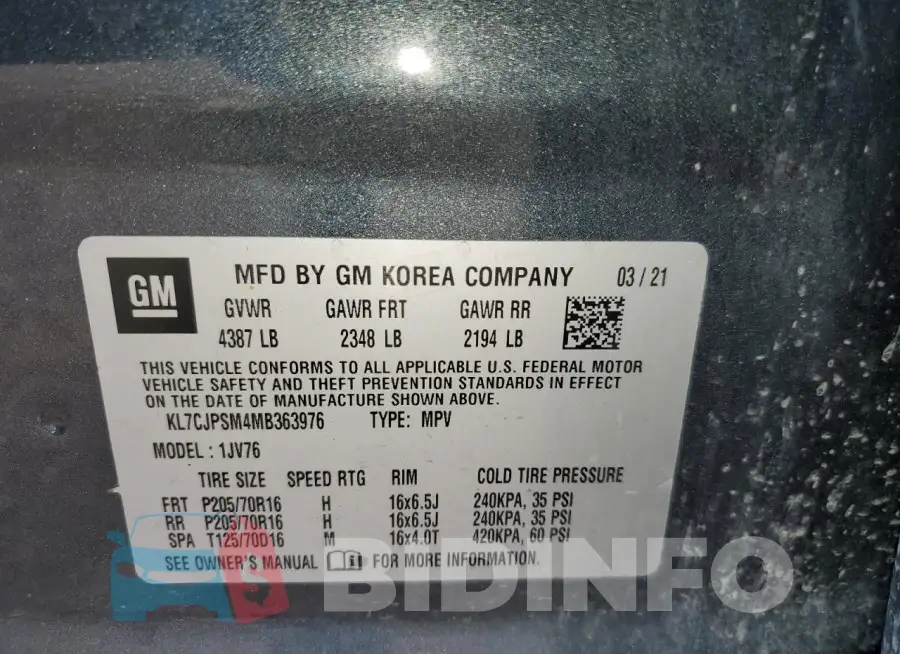 KL7CJPSM4MB363976 Photo# 13