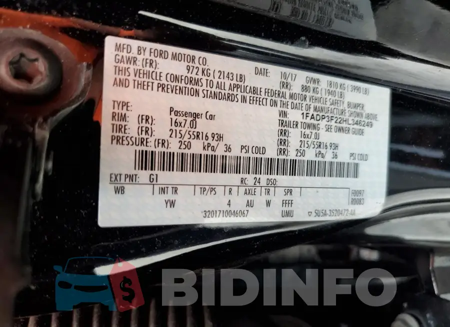 1FADP3F22HL346249 Photo# 12