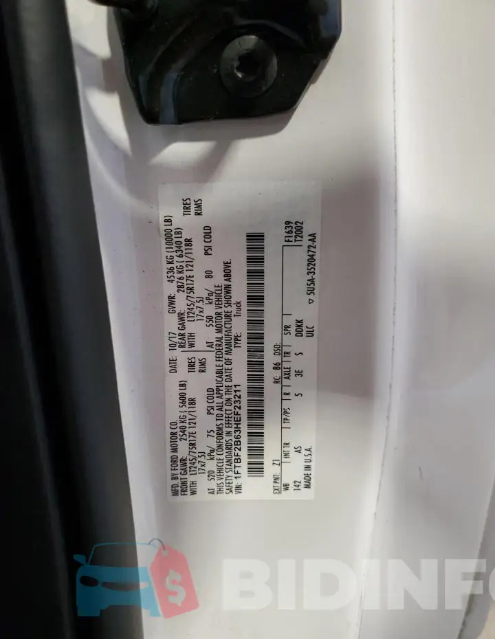 1FTBF2B63HEF23211 Photo# 13