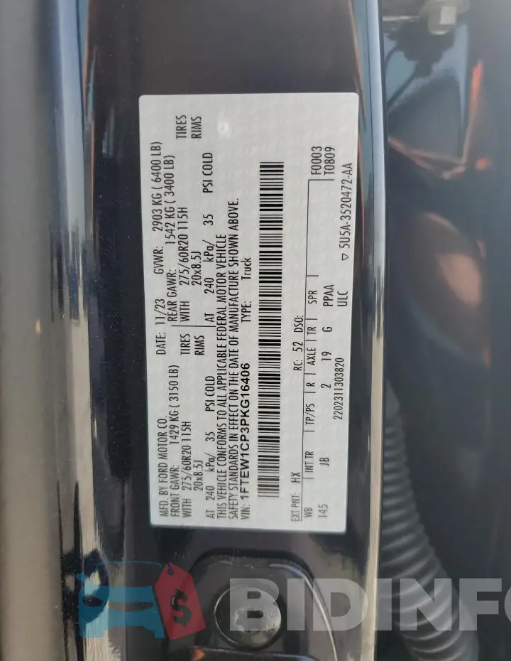 1FTEW1CP3PKG16406 Photo# 12