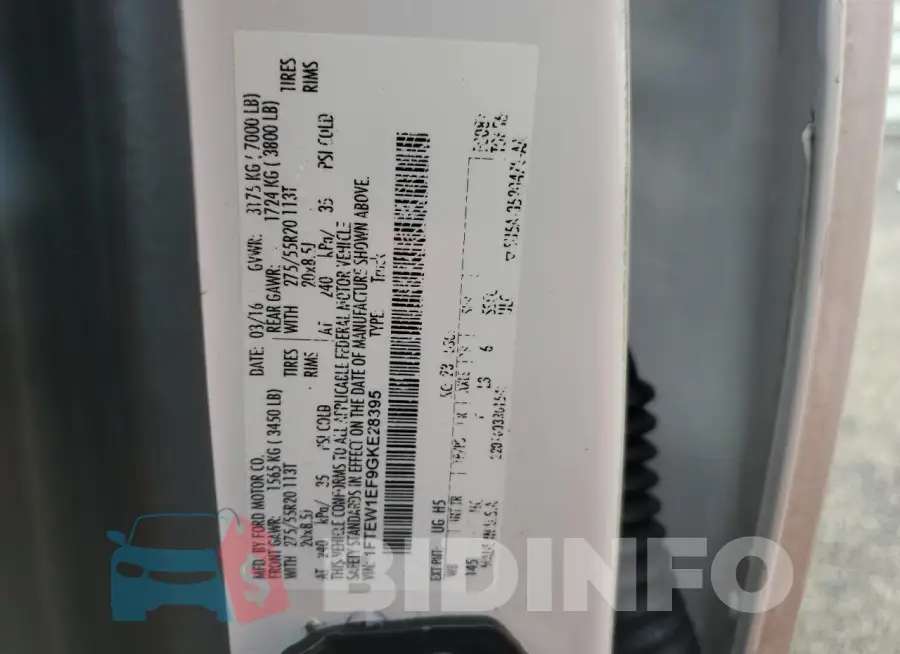 1FTEW1EF9GKE28395 Photo# 12