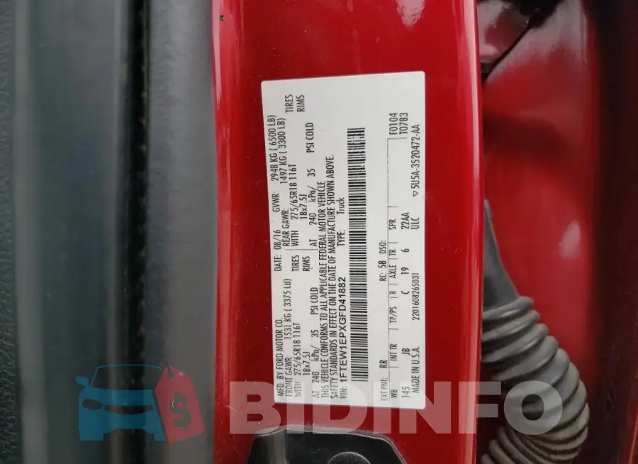 1FTEW1EPXGFD41882 Photo# 12