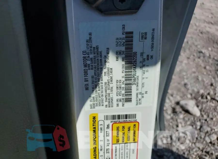 3FA6P0LU4KR262200 Photo# 12