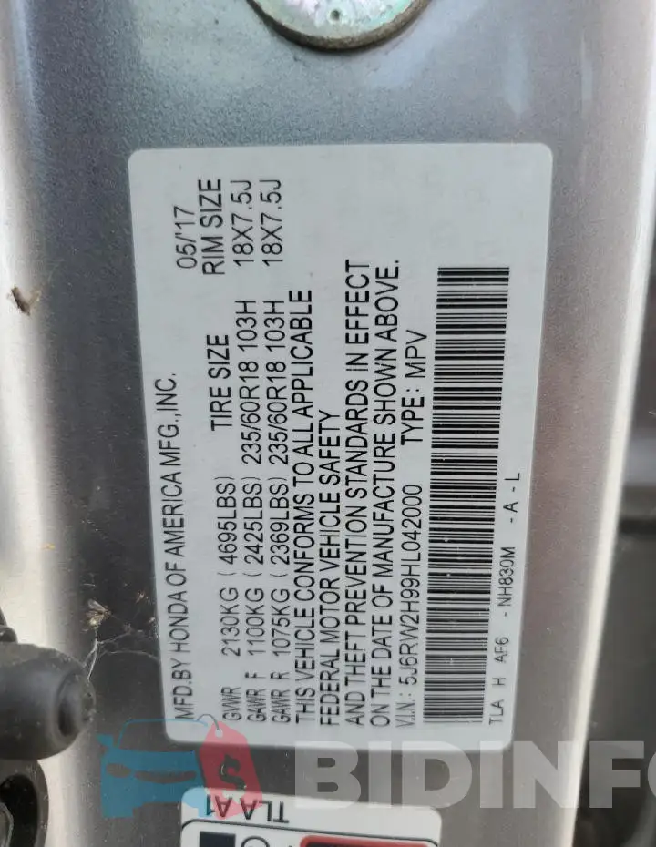 5J6RW2H99HL042000 Photo# 12