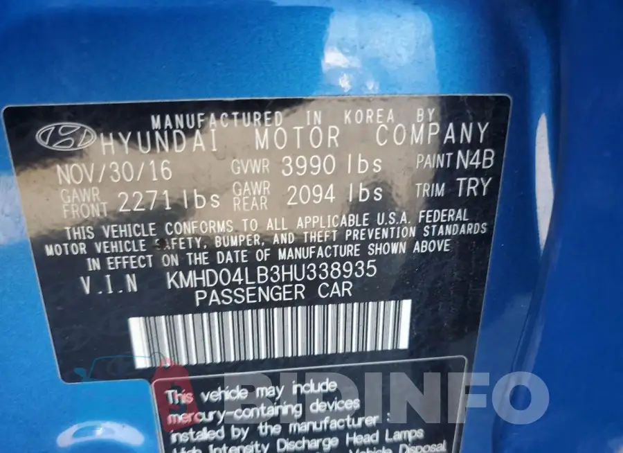 KMHD04LB3HU338935 Photo# 12