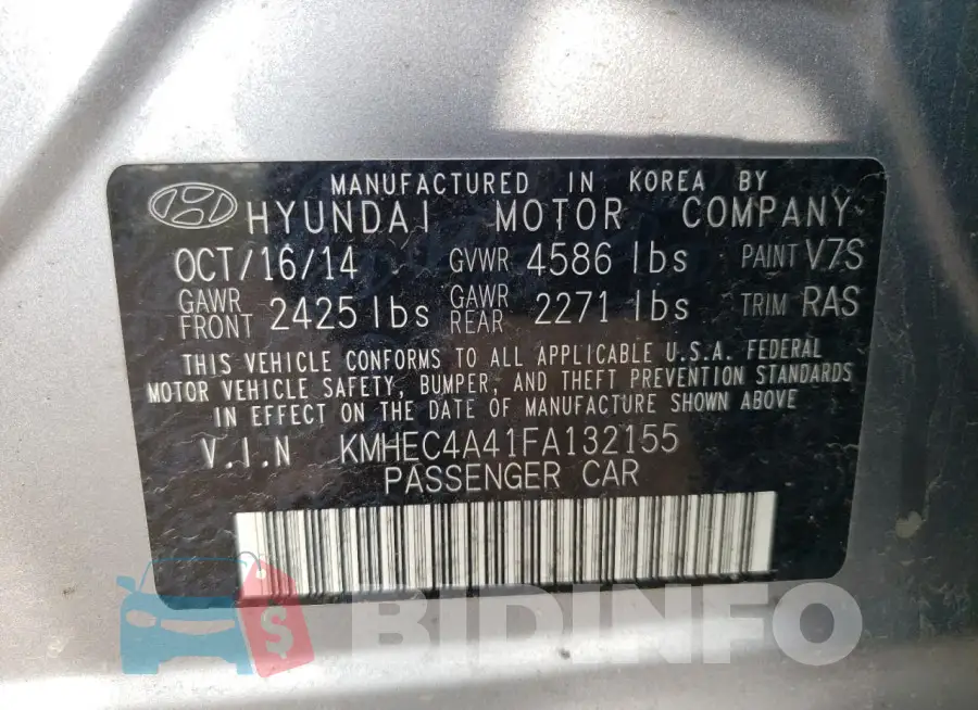 KMHEC4A41FA132155 Photo# 12