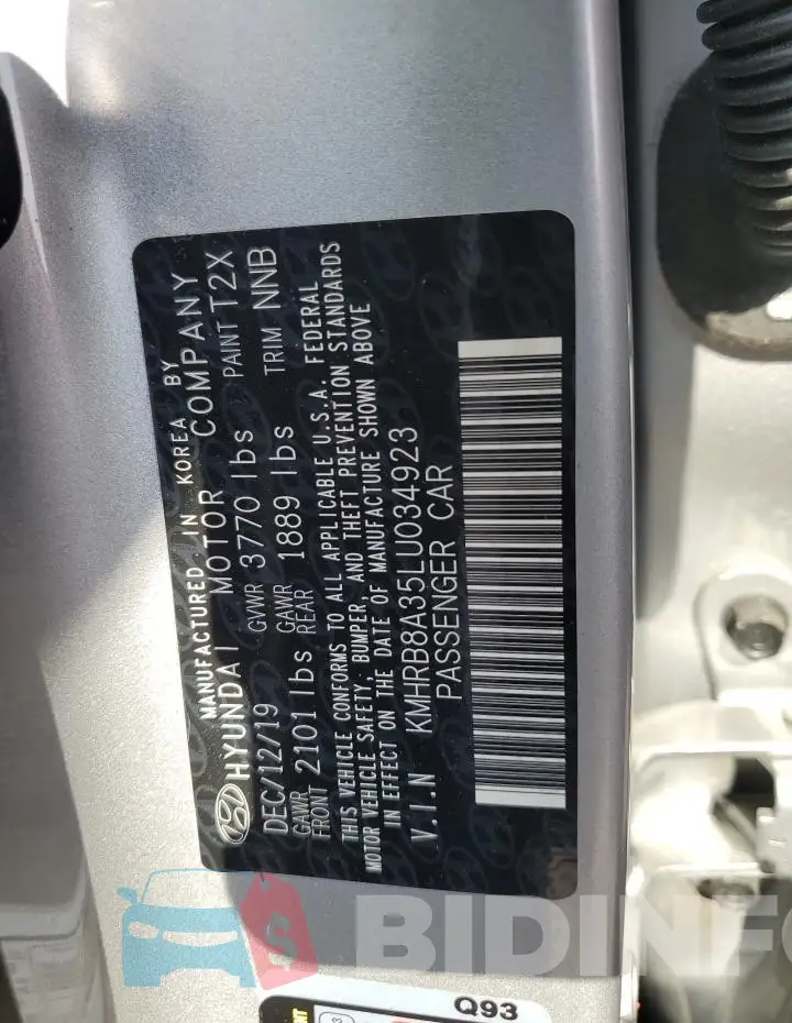 KMHRB8A35LU034923 Photo# 12