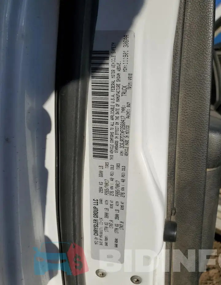 3C6JR7DTXFG560417 Photo# 12