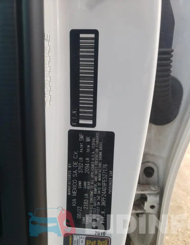 3KPF24AD9PE527176 Photo# 12