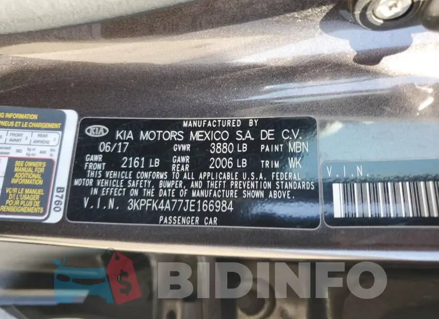 3KPFK4A77JE166984 Photo# 12