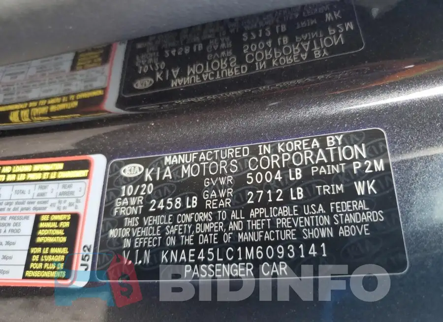 KNAE45LC1M6093141 Photo# 13