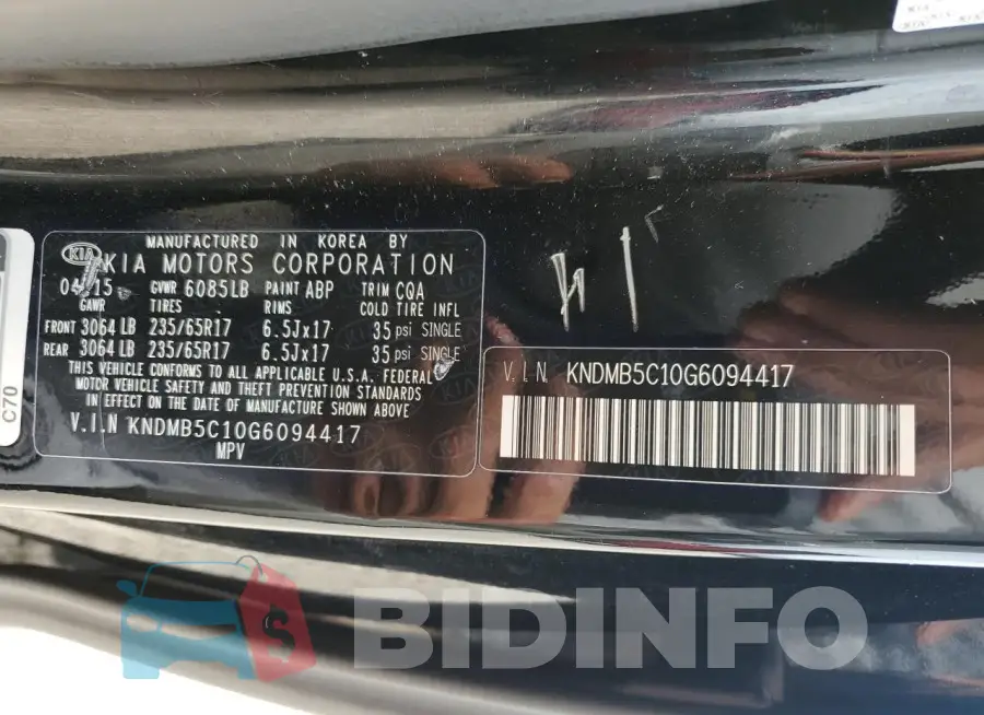 KNDMB5C10G6094417 Photo# 13