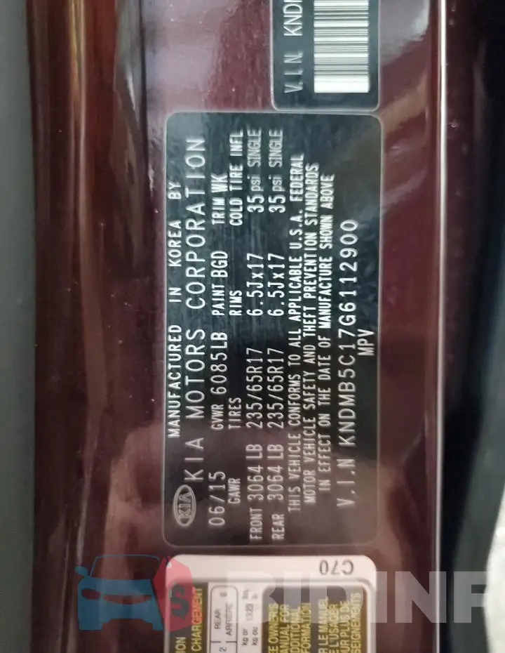 KNDMB5C17G6112900 Photo# 13