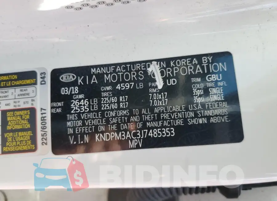 KNDPM3AC3J7485353 Photo# 13