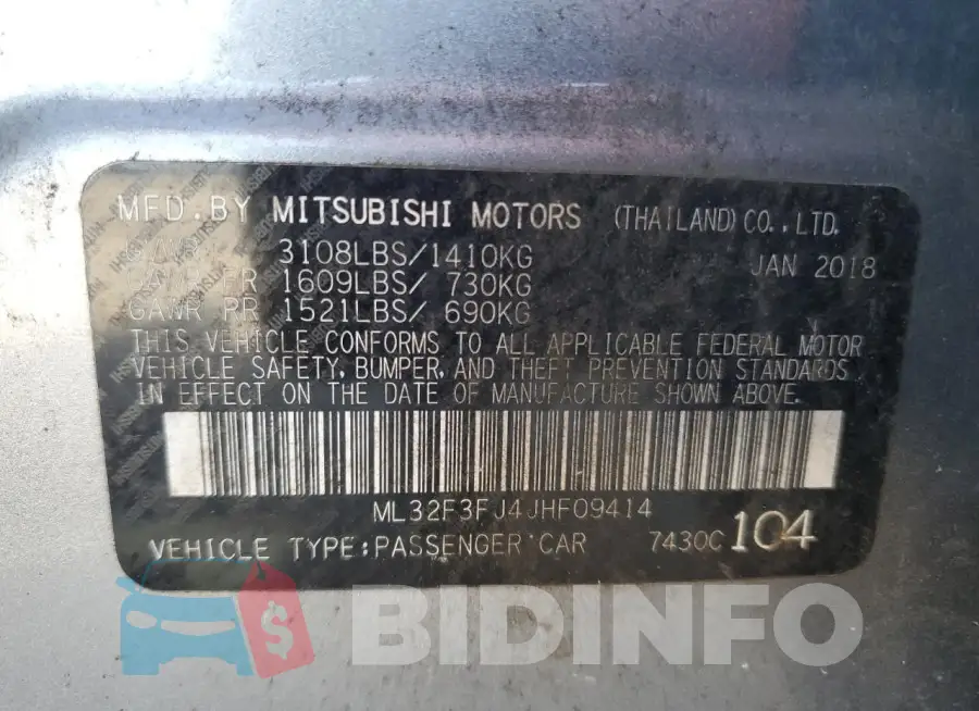ML32F3FJ4JHF09414 Photo# 13
