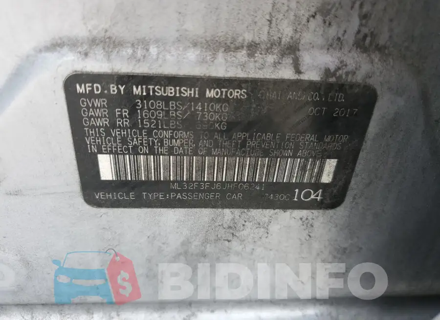 ML32F3FJ6JHF06241 Photo# 13