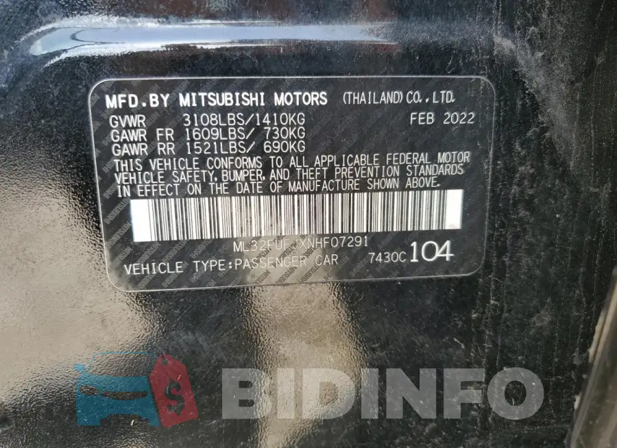 ML32FUFJXNHF07291 Photo# 12