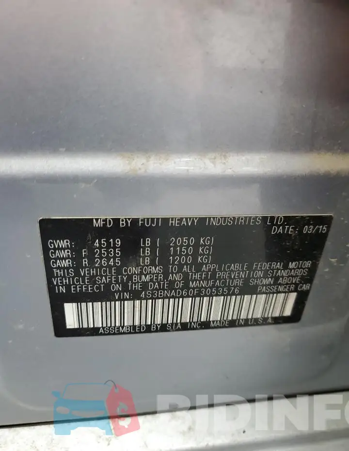 4S3BNAD60F3053576 Photo# 12