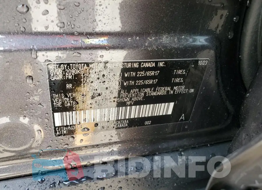 2T3H1RFV5PC252051 Photo# 14