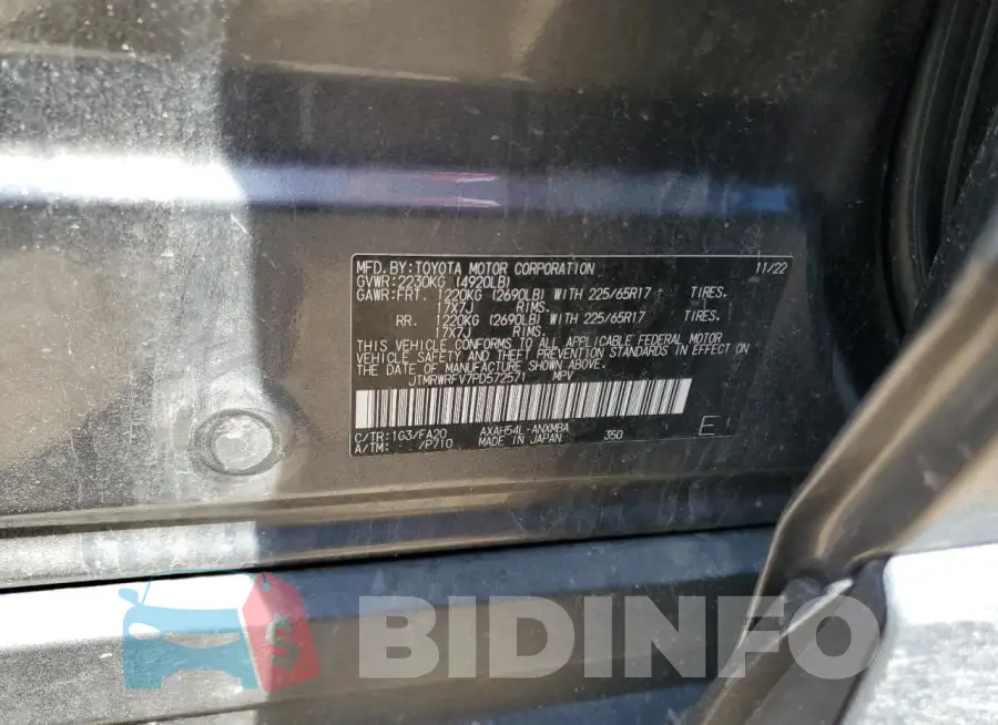 JTMRWRFV7PD572571 Photo# 12