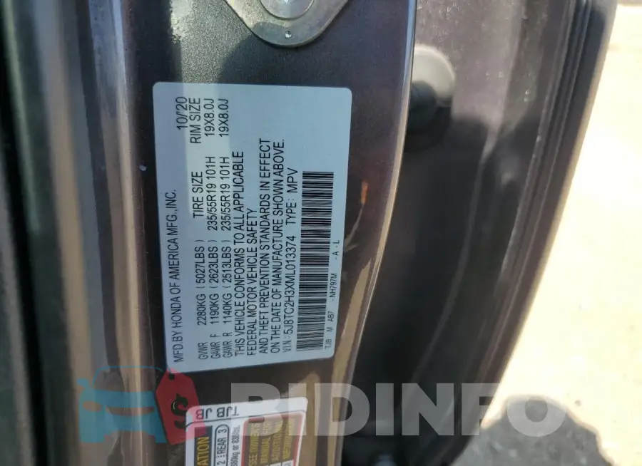 5J8TC2H3XML013374 Photo# 12