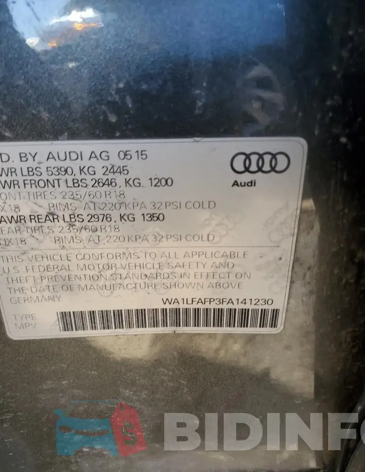 WA1LFAFP3FA141230 Photo# 13