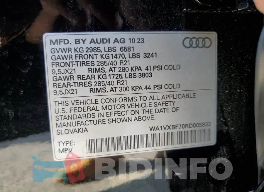 WA1VXBF70RD005832 Photo# 14