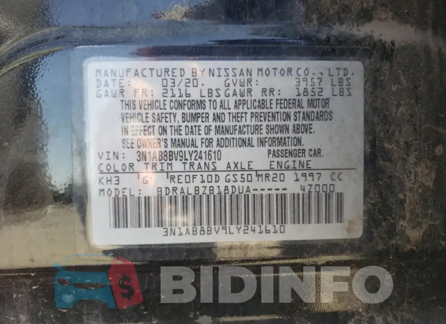 3N1AB8BV9LY241610 Photo# 12