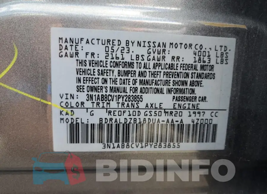3N1AB8CV1PY283855 Photo# 13