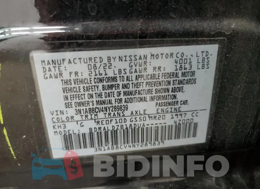 3N1AB8CV4NY289839 Photo# 13