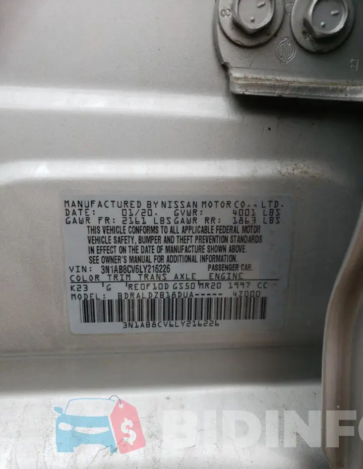 3N1AB8CV6LY216226 Photo# 12