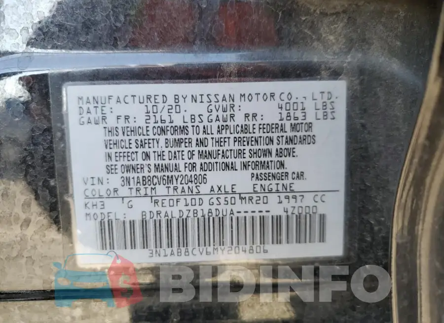 3N1AB8CV6MY204806 Photo# 13