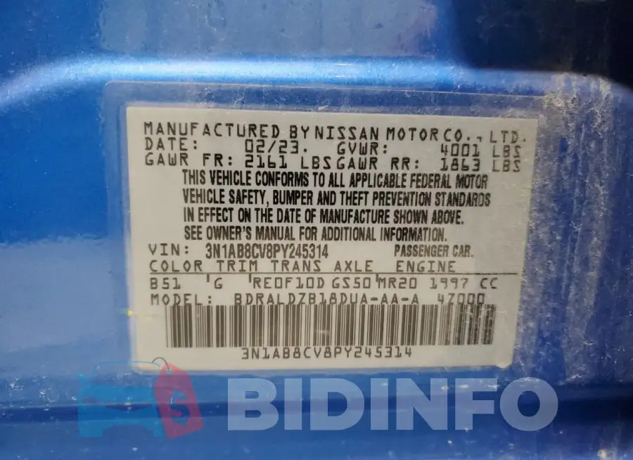 3N1AB8CV8PY245314 Photo# 13