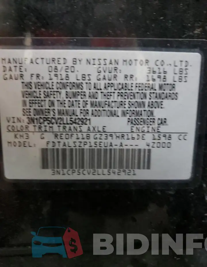 3N1CP5CV2LL542921 Photo# 13