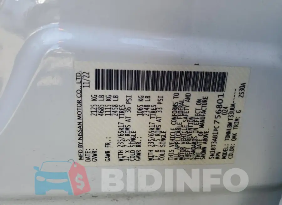 5N1BT3AB1PC756801 Photo# 13