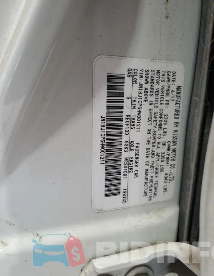 JN1BJ1CP5HW001211 Photo# 12