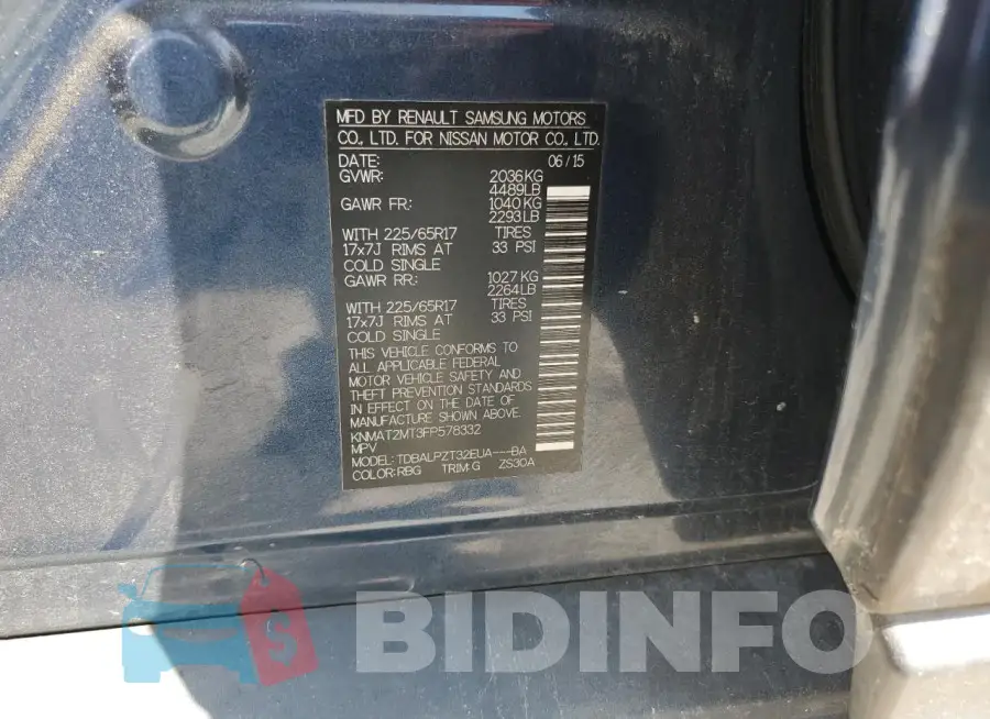 KNMAT2MT3FP578332 Photo# 14