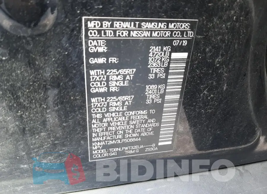 KNMAT2MV3LP508844 Photo# 14